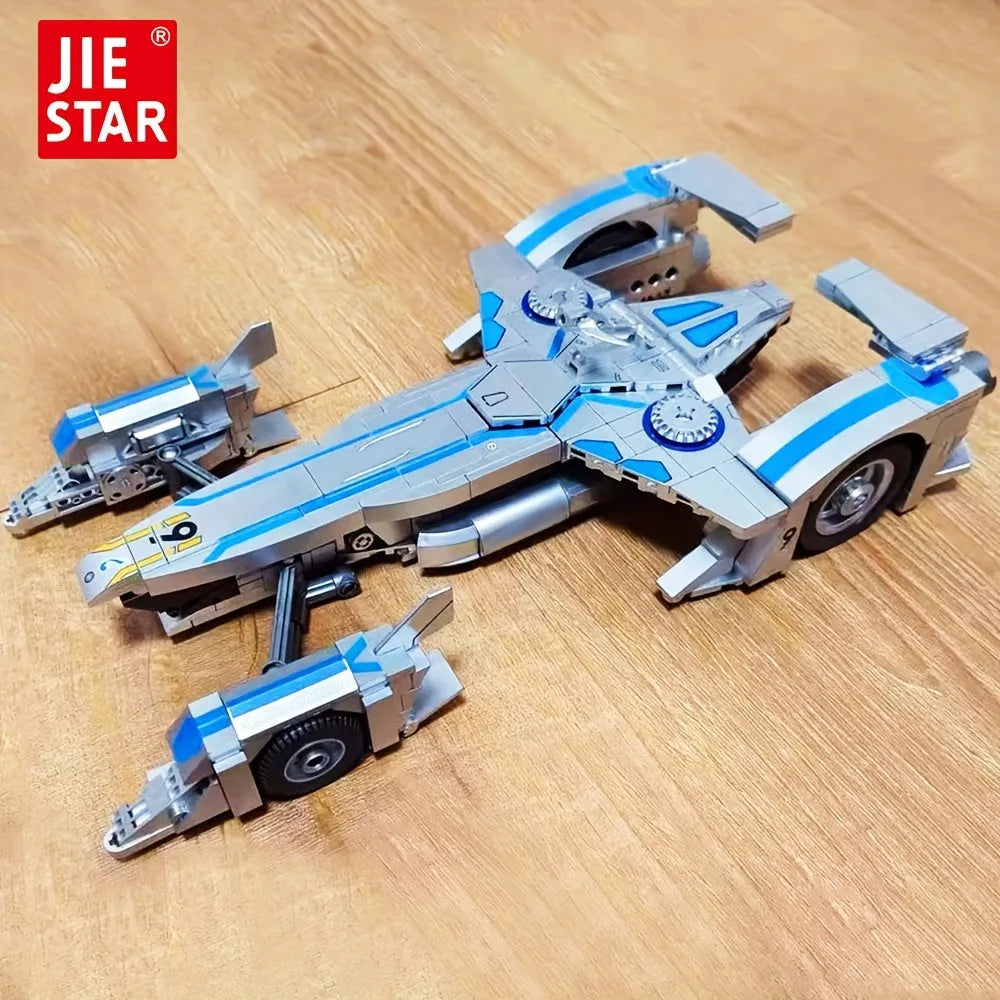 JieStar MOC Building Block Set: F1 Spiegel HP-022 Super Racing Car, Model 58080