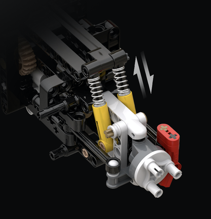 Trilumity Motorized Building Block Set: 1:8 The Ultimate Maranello V8 GT Supercar, The Ultimate Collectible (3187-Piece)