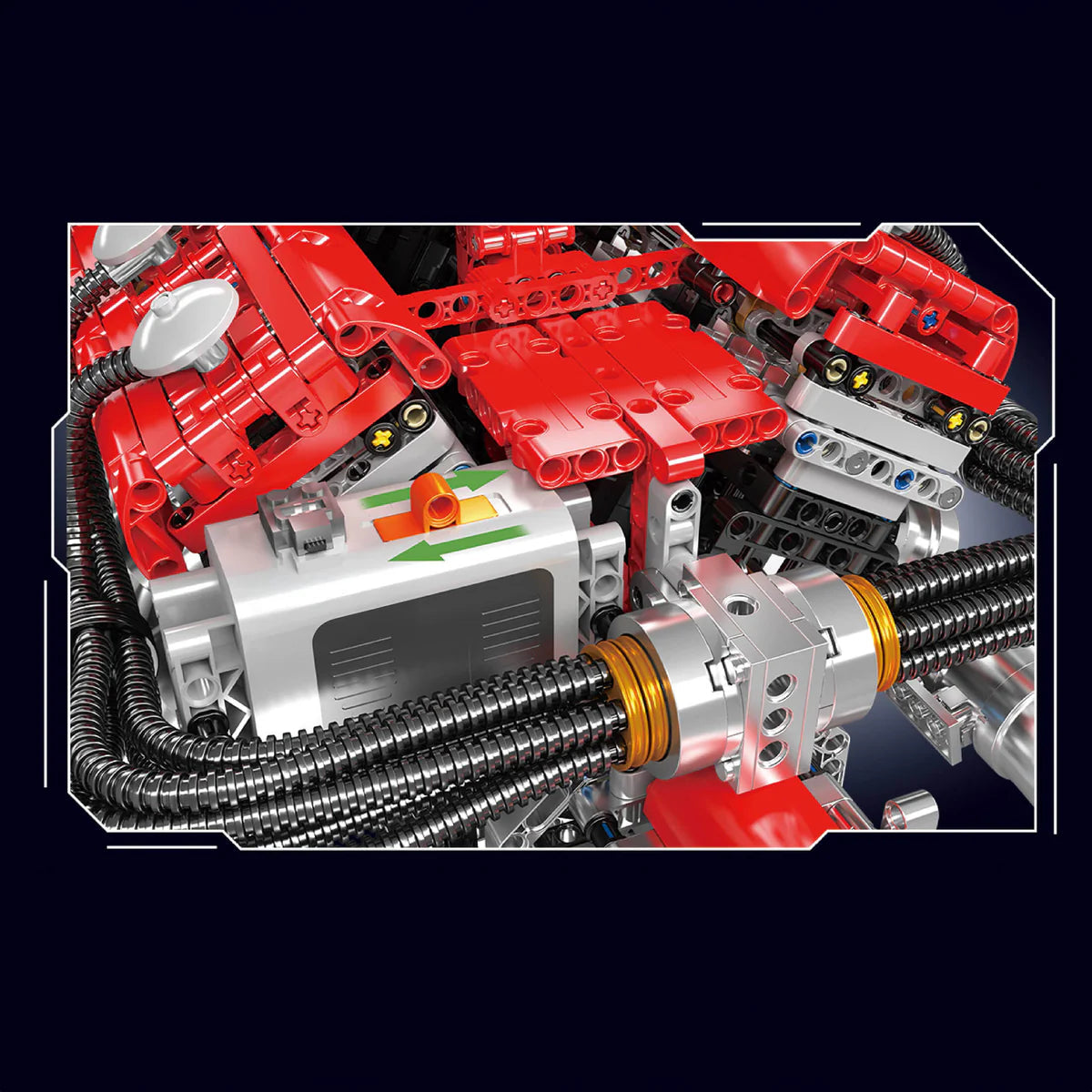 Trilumity Motorized Building Block Set: The Ultimate Lamborghini V12 Engine & Gearbox (3472-Piece)