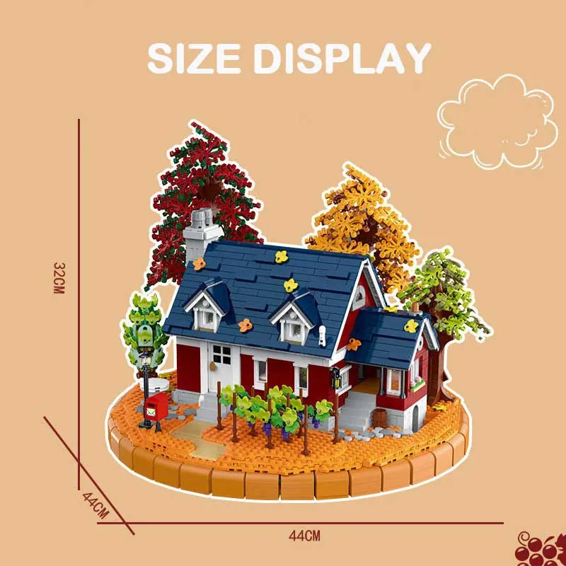 MORK MOC Building Block Set: Autumn Winery, Model 031055