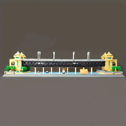Wange MOC Building Block Set: China Wuhan River Bridge, Model 6223