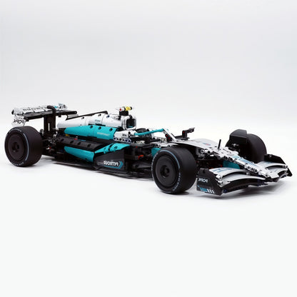 Trilumity Building Block Set: 1:8 Mercedes-Benz Abu Dhabi W15 F1 Racing Car (1936-Piece)
