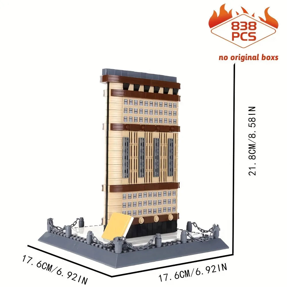 Wange MOC Building Block Set: New York Flatiron 4220