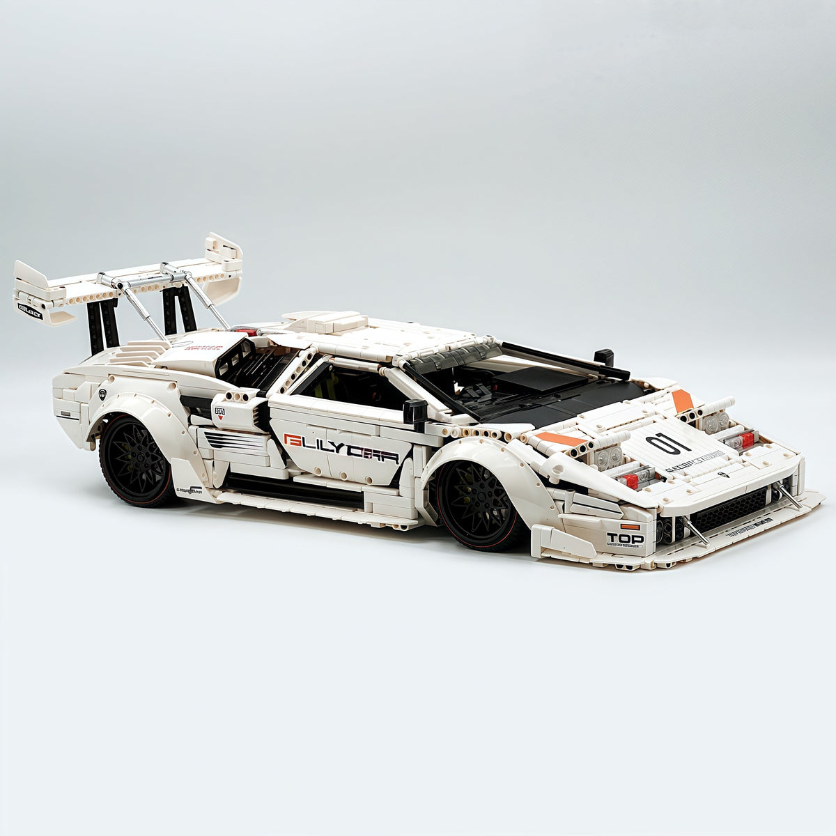 Trilumity Building Block Set: 1:8 Lamborghini Countach Lp5000 Building Set (3970+-Piece)