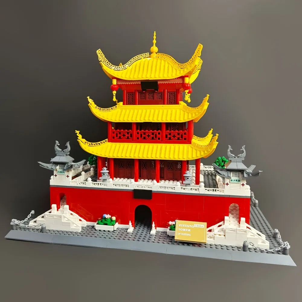 Wange MOC Building Block Set: China Yueyang Tower, Model 7211