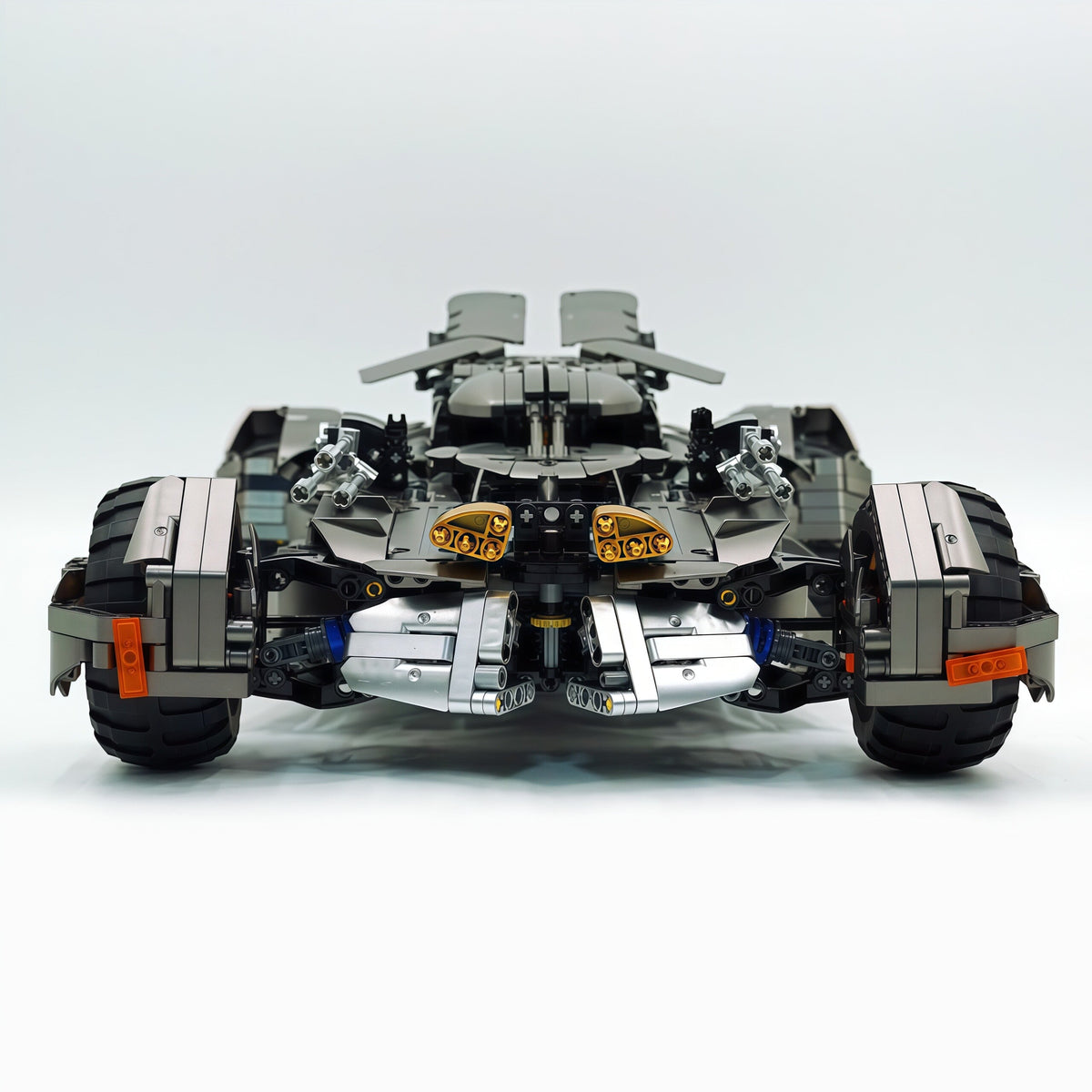 Trilumity Motorized Building Block Set: 1:8 Superhero Batman Car Set | Gun Gray Metallic Edition (2851-Piece)