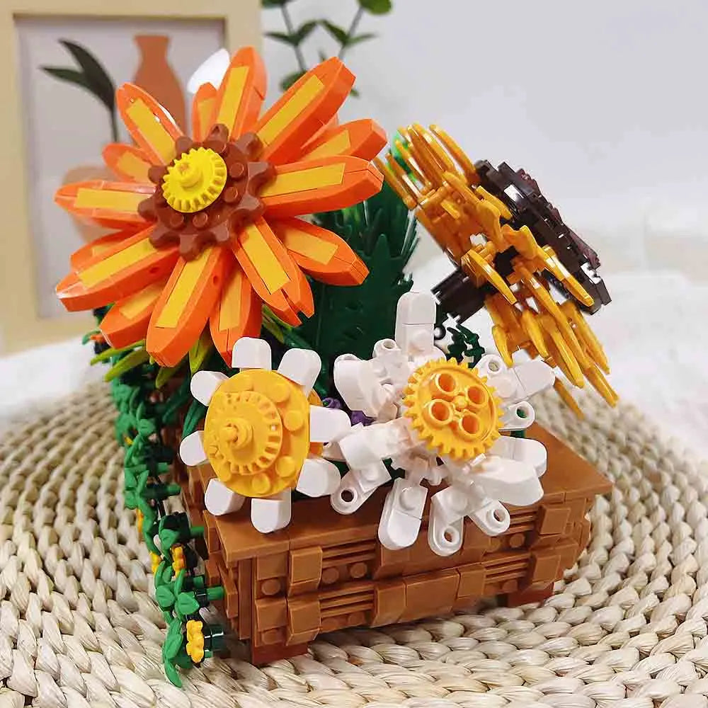 JieStar MOC Building Block Set: Creeper Plant Potted, Model JJ9034