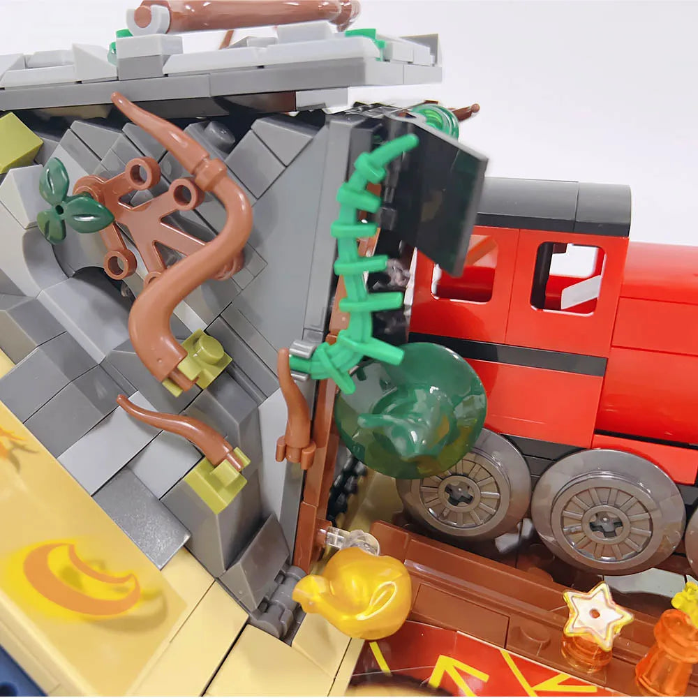JieStar MOC Building Block Set: Harry Potter MOC Hogwarts Express Train, Model JJ9059