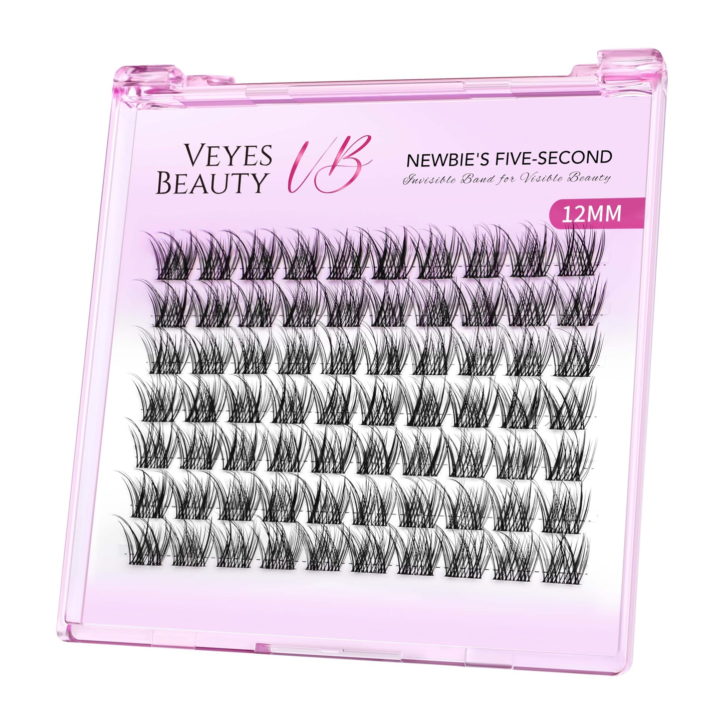 Trilumity Lash Clusters Individual Wispy Faux Mink Fiber - Black False Lashes