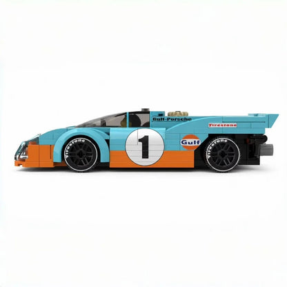 Trilumity Building Block Set: Porsche 917K Gulf | 1970 Daytona 24-Hour Endurance Race Runner-up| 187Piece