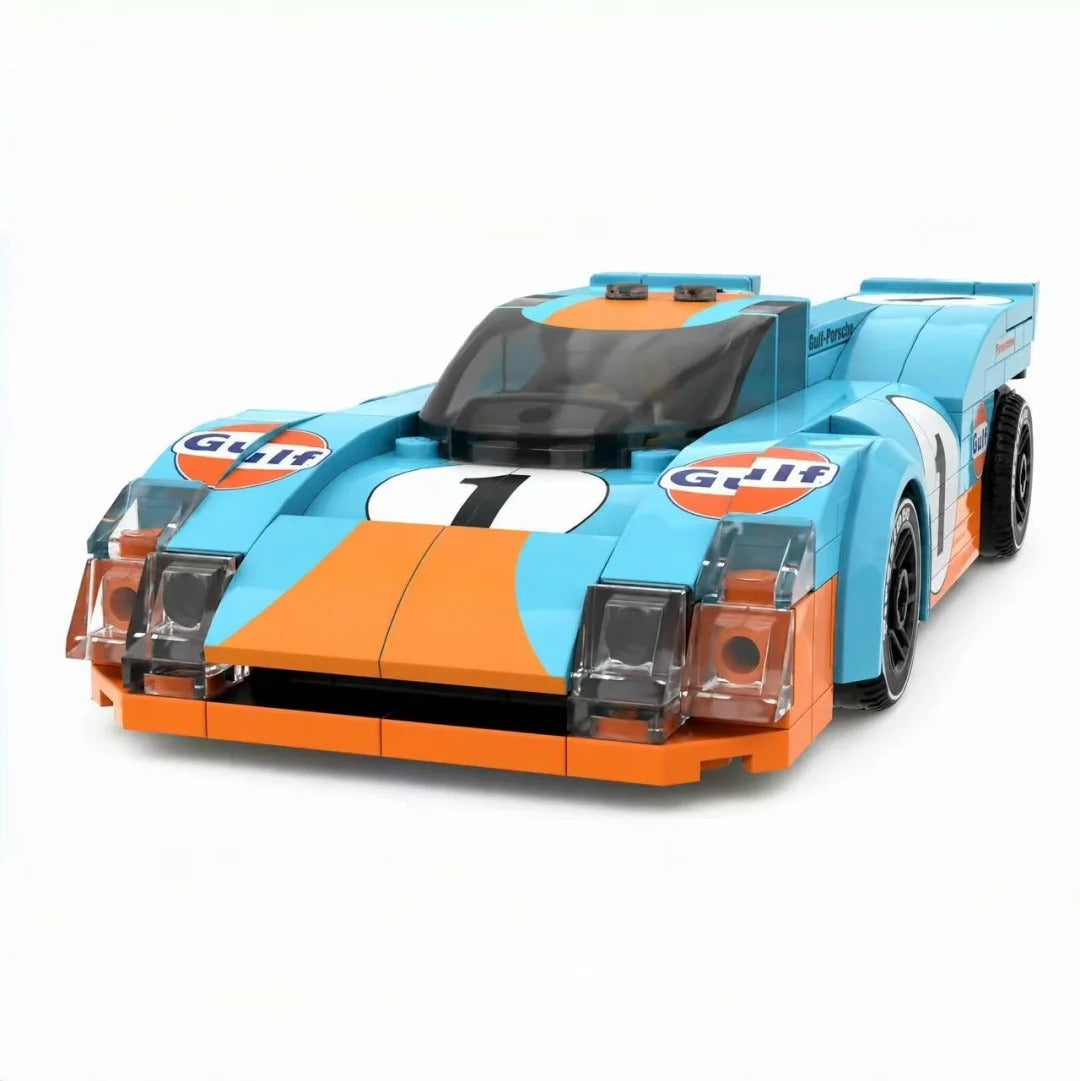 Trilumity Building Block Set: Porsche 917K Gulf | 1970 Daytona 24-Hour Endurance Race Runner-up| 187Piece