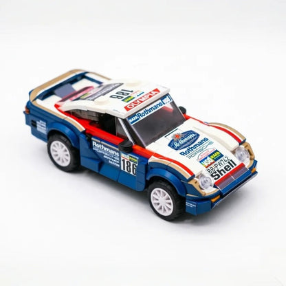 Trilumity Building Block Set: Porsche 959 Dakar | Includes a complete set of stickers| 398Piece