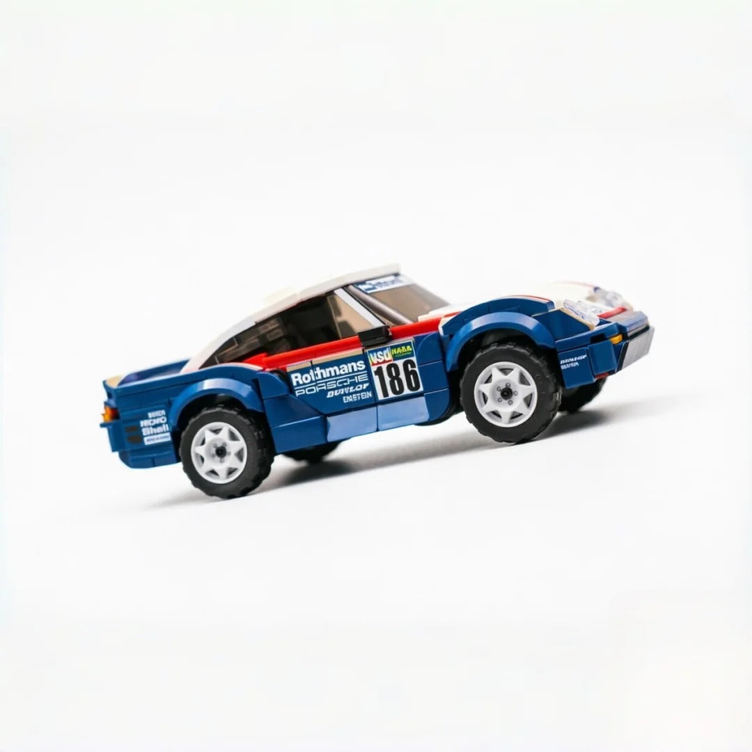 Trilumity Building Block Set: Porsche 959 Dakar | Includes a complete set of stickers| 398Piece