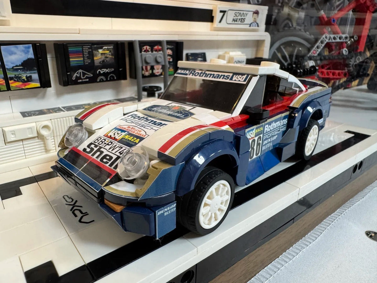 Trilumity Building Block Set: Porsche 959 Dakar | Includes a complete set of stickers| 398Piece