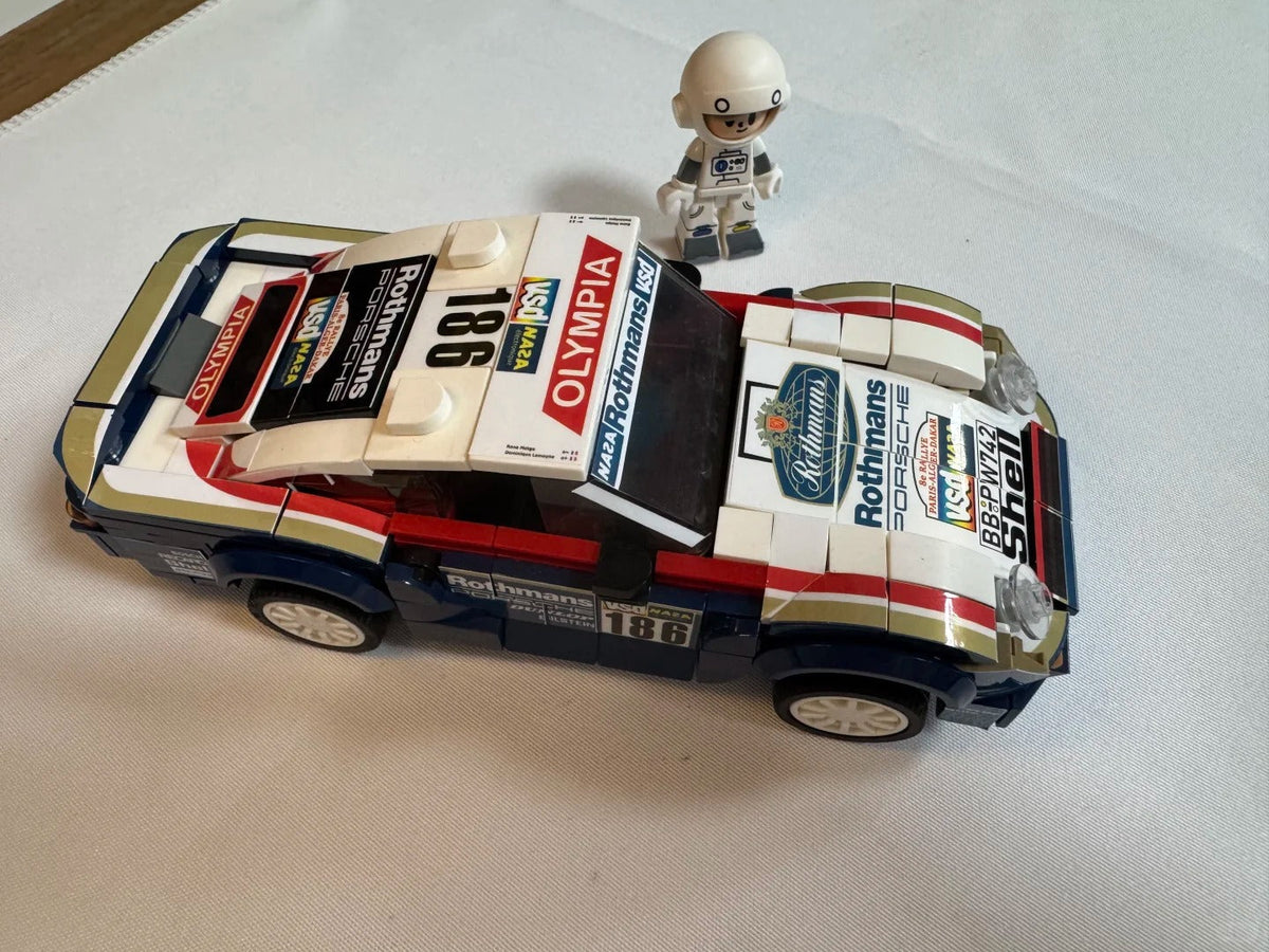 Trilumity Building Block Set: Porsche 959 Dakar | Includes a complete set of stickers| 398Piece