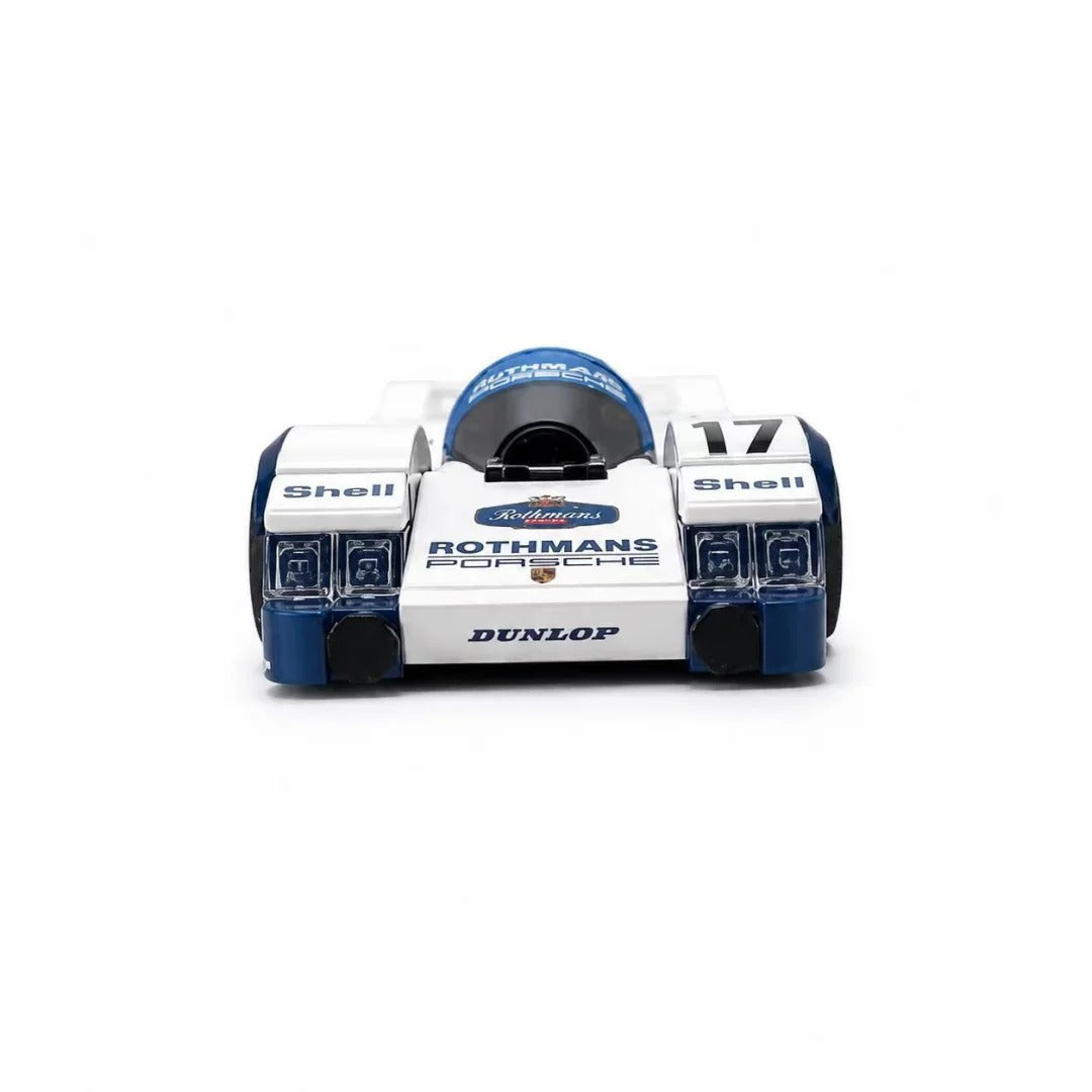 Trilumity Building Block Set: 1:24 Porsche 962C, A Legendary Racing Car of the 1980s | Rothmans Classic Blue and White Livery