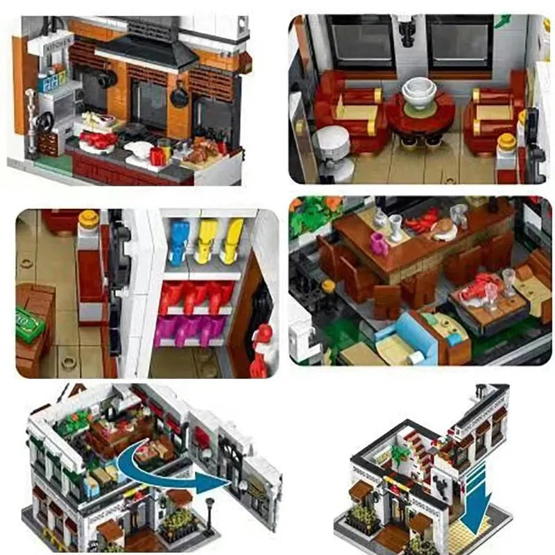 UG MOC Building Block Set: Seafood Restaurant, Model 10203