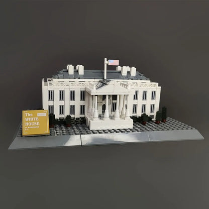 Wange MOC Building Block Set: 7018 White House Skyline, Model 4214