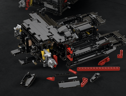 Trilumity Motorized Building Block Set: 1:8 The Ultimate Maranello V8 GT Supercar, The Ultimate Collectible (3187-Piece)