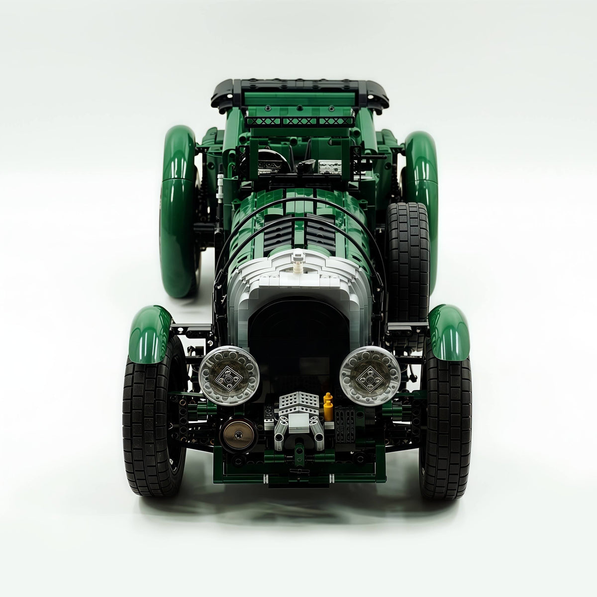 Trilumity Motorized Building Block Set: 1:8 Bentley Blower Junior | Vintage Aesthetic City Car Set (3918+-Piece)