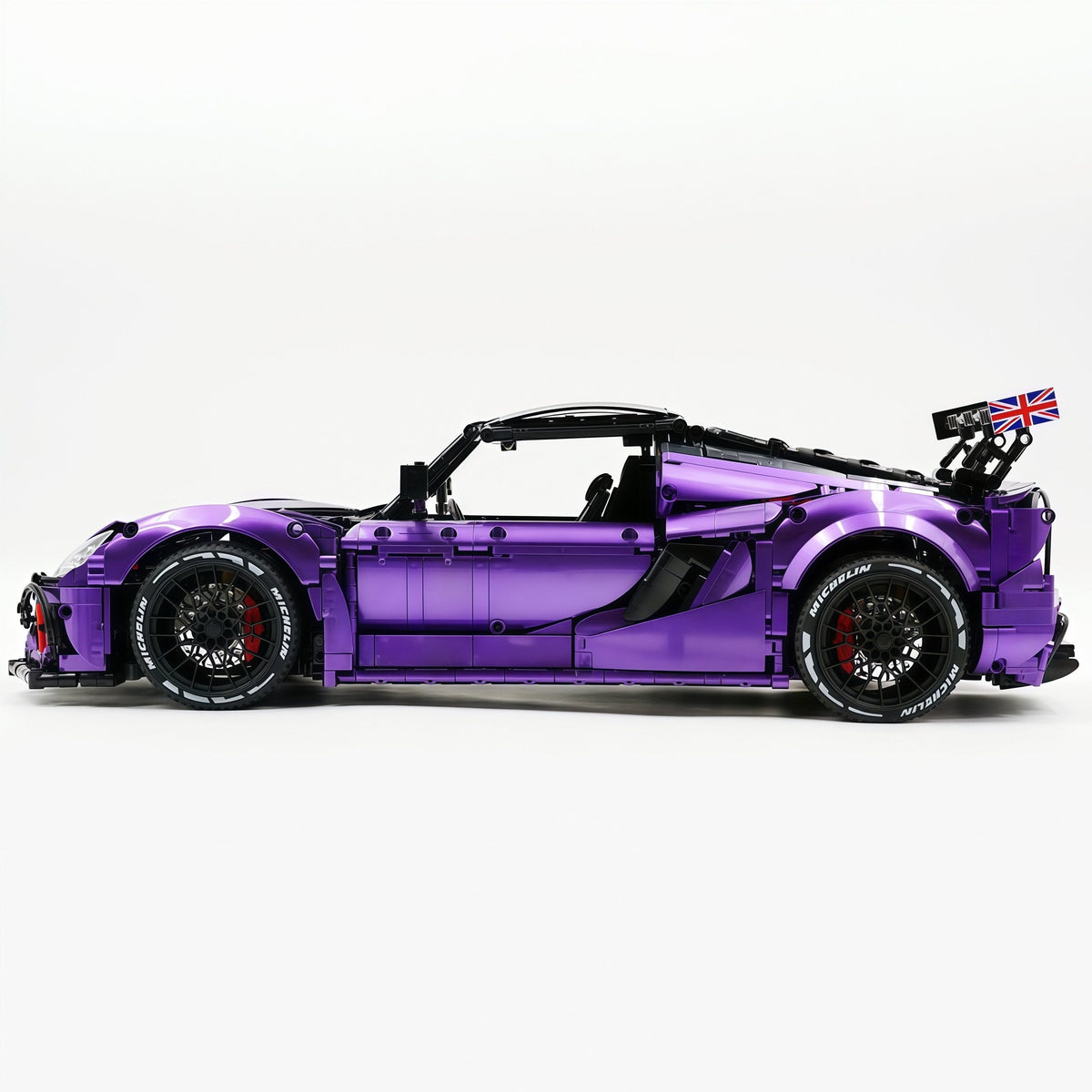Trilumity Building Block Set: 1:8 Lotus Exige Cup 430 | Rare Amethyst Color Enamel Paint | Officially Licensed Edition (3730-Piece)
