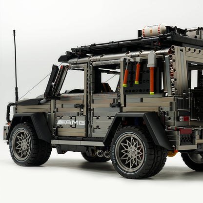 Trilumity Motorized Building Block Set: 1: 8 Mercedes Benz G 500, Ultimate Maneuver Control Off-Road | Electroplating Gun Gray Custom