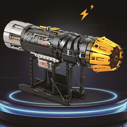 Trilumity Building Block Set: Motorised F35 Turbine Engine (1812Piece)