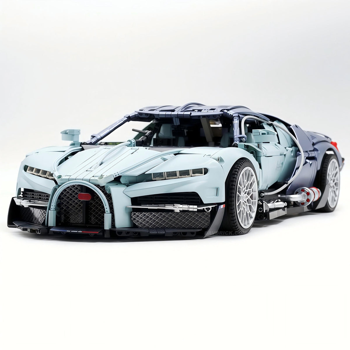 Trilumity Motorized Building Block Set: 1:8 French Hybrid V16 Hypercar | A Precision Blue Beast | Ultimate Collector's Item (3719-Piece)