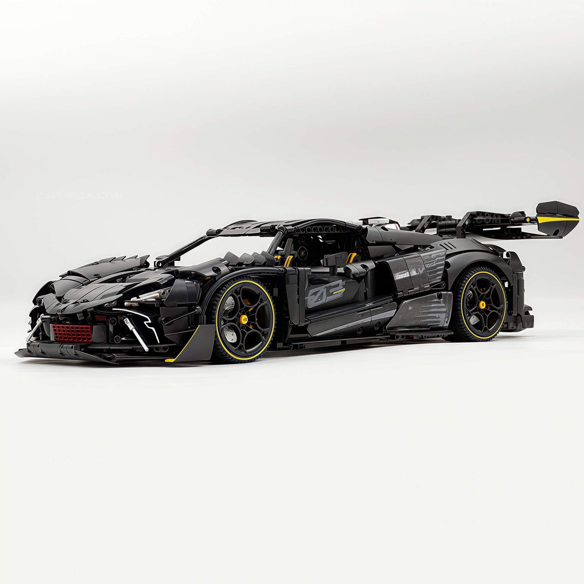Trilumity Motorized Building Block Set: 1:8 The Ultimate Track-Built Ferrari 296 Supercar (3729-Piece)