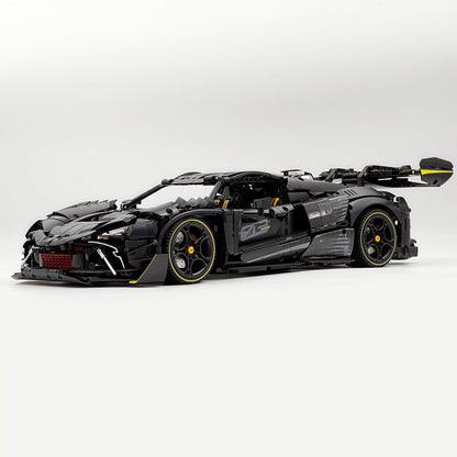 Trilumity Motorized Building Block Set: 1:8 The Ultimate Track-Built Ferrari 296 Supercar (3729-Piece)