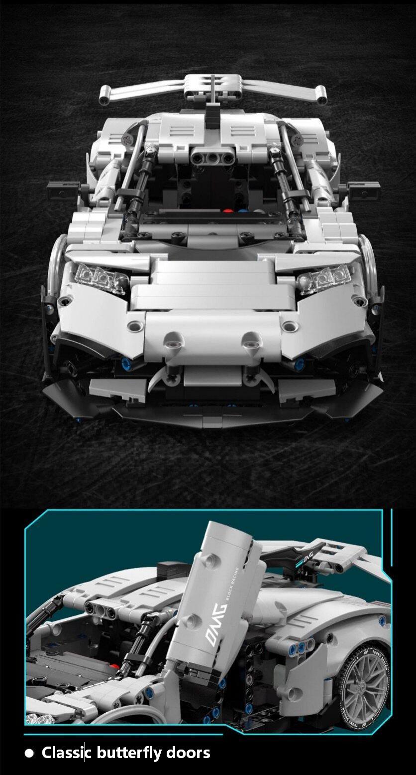 Trilumity Building Block Set: 1:14 Mercedes-Benz AMG One Supercar (1164Piece)