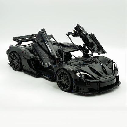 Trilumity Building Block Set: 1: 8 The Ultimate British Hybrid Hypercar | Matt Black Custom Edition(3893-Piece)