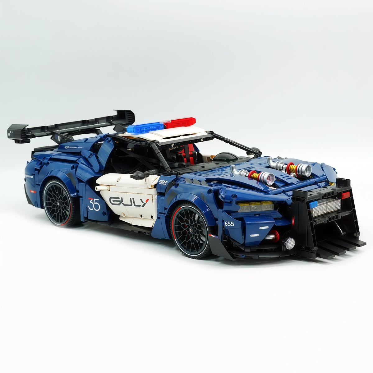 Trilumity Building Block Set: 1:8 American Mustang Police Car | The Ultimate RC Collector’s Item (3975-Piece)