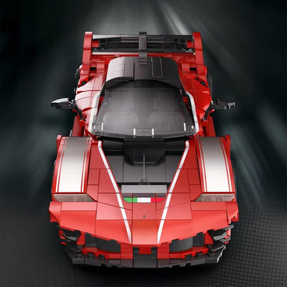 Trilumity Building Block Set: 1:16 Prancing Horse Track Hypercar | 1046-Piece | Italian Track Performance