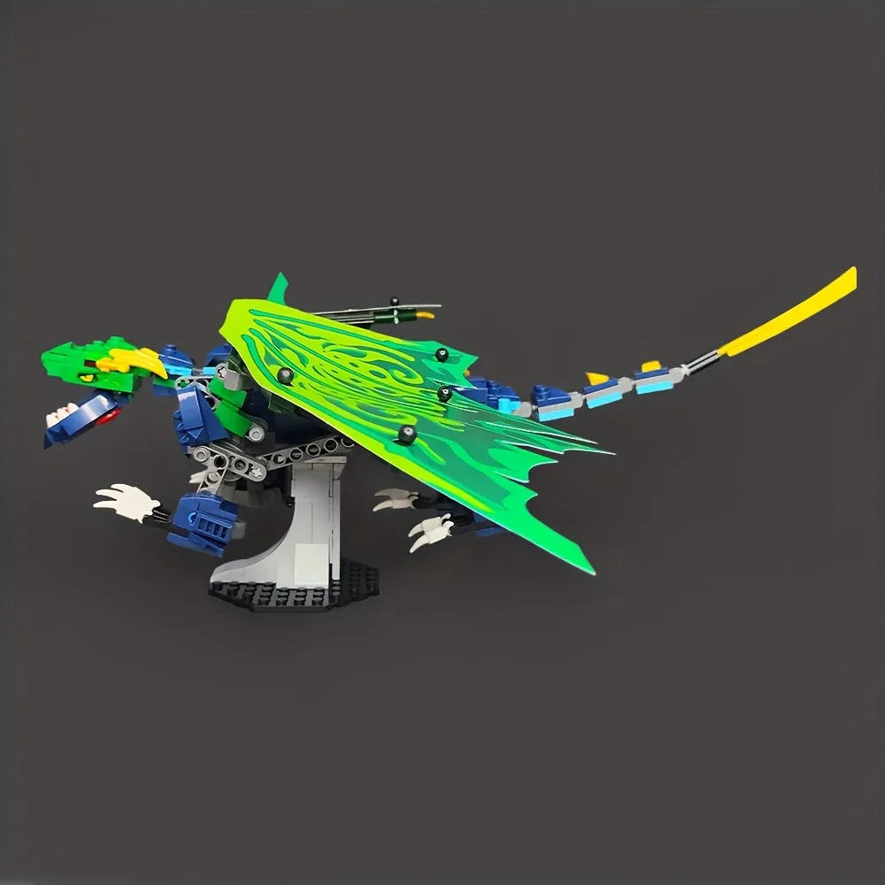 JieStar MOC Building Block Set: Movie MOC Legendary Dragon, Model JJ9017