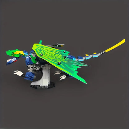 JieStar MOC Building Block Set: Movie MOC Legendary Dragon, Model JJ9017
