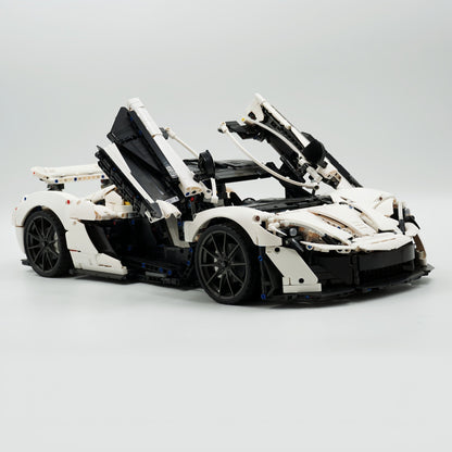Trilumity Building Block Set: 1: 8 The Ultimate British Hybrid Hypercar | White Custom Edition(3893-Piece)