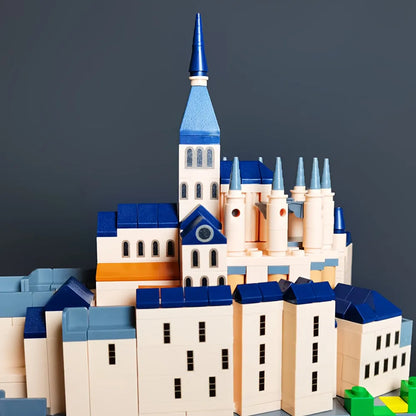 Wange MOC Building Block Set: Famous Saint Michel Mount, Model 6233