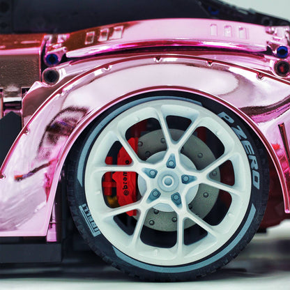 Trilumity Motorized Building Block Set: 1: 8 Porsche Gt2 RS, Limited Mirror Electroplated Edition (3389-Piece)