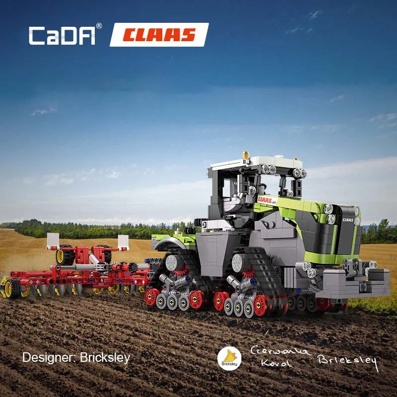 Cada MOC Building Block Set: Motorized Xerion 5000 Tractor TS, Model C65012PF