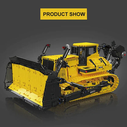 Mould King MOC Motorized Building Block Set: Liebherr PR766 Bulldozer, Model K17049