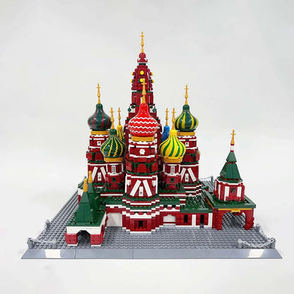 Wange MOC Building Block Set: Famous Saint Basil's Cathedral, Model 6213