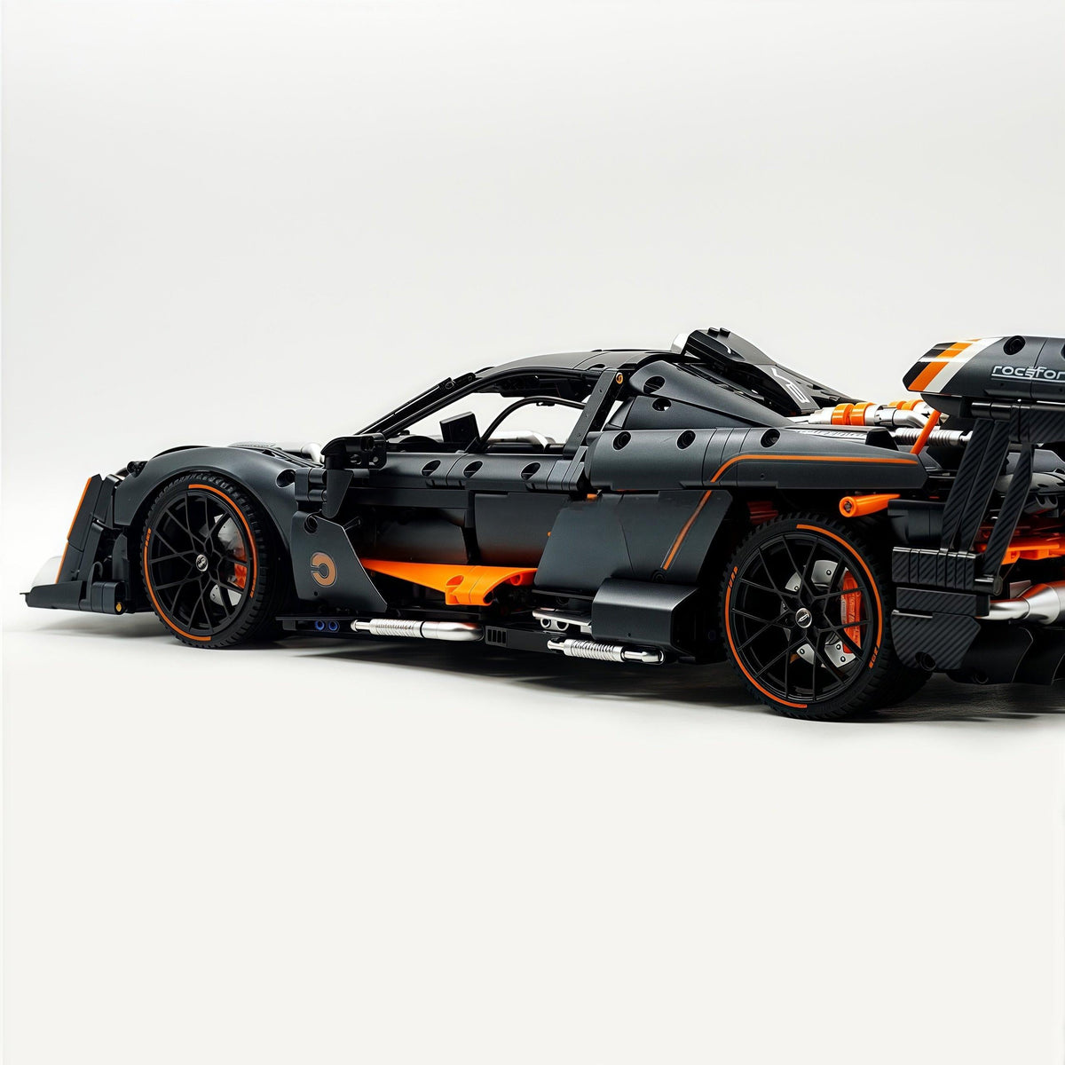 Trilumity Motorized Building Block Set: 1:8 McLaren Senna Black Knight Hypercar Limited Edition (3803-Piece)