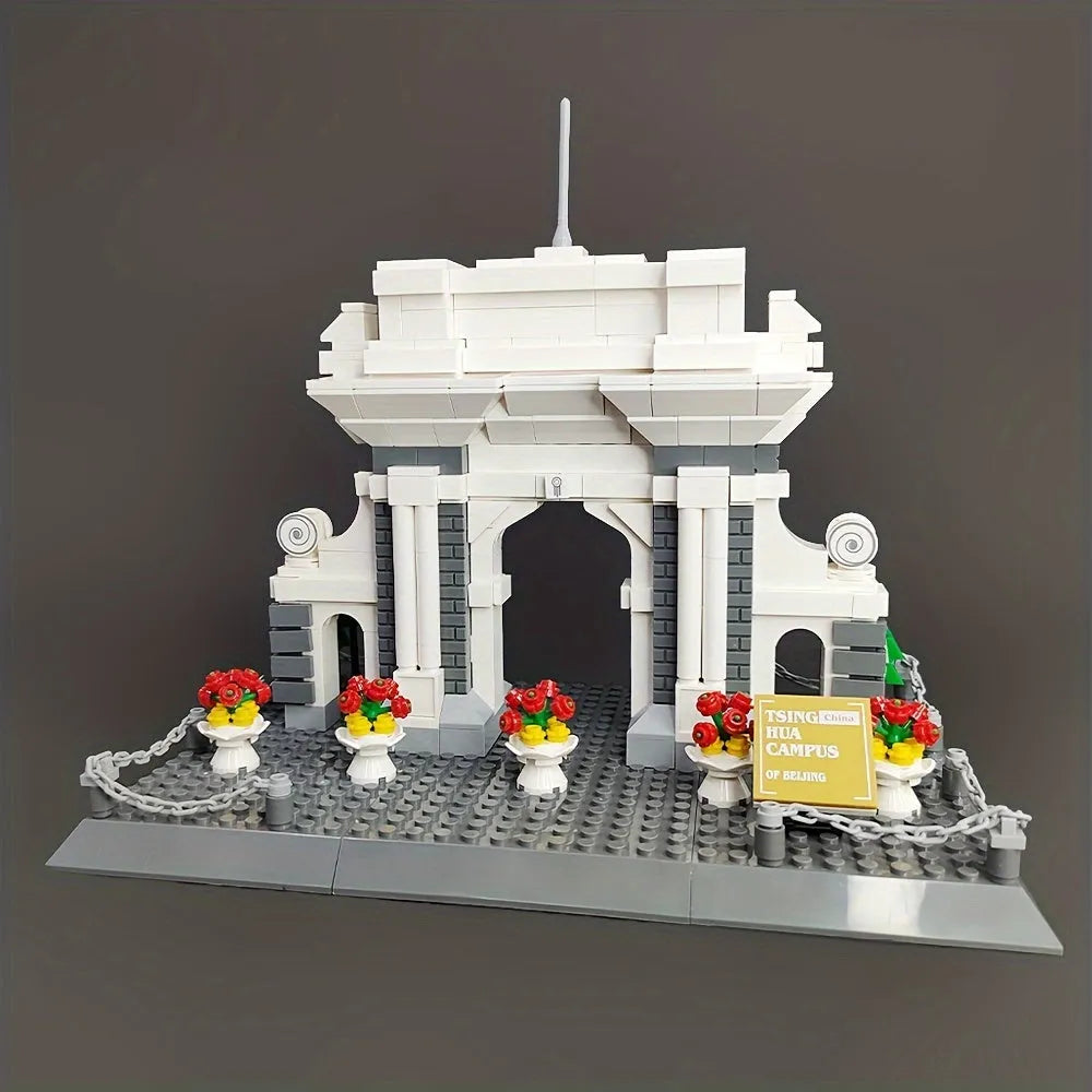 Wange Building Block Set: China Beijing Tsinghua Campus, Model 4223