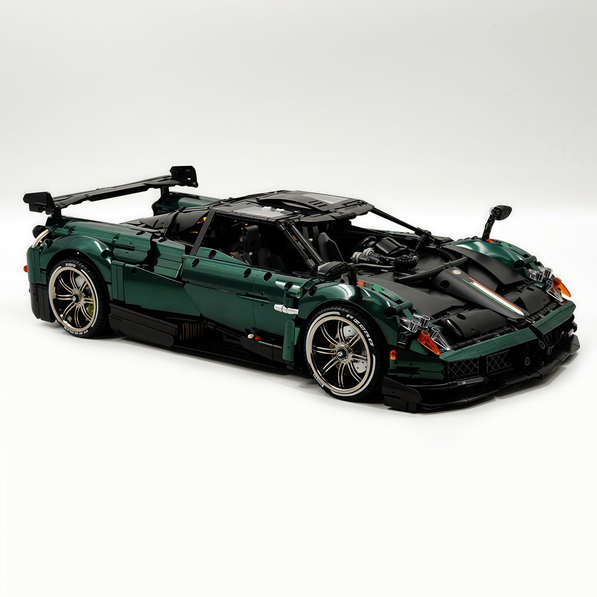 Trilumity Building Block Set: 1: 8 Pagani Huayra Bc Violet Paint finish Customized Ultimate Edition (4708-Piece)