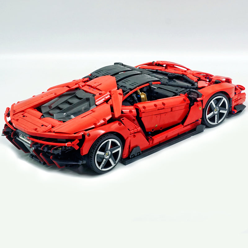 Trilumity Building Block Set: 1:8 Italian Bull Centenary Edition | Red Special Edition (3874-Piece)