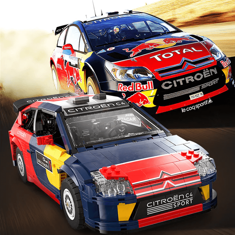 Trilumity Motorized Building Block Set: Remote Controlled 2008 Citroën C4 Wrc (1550+-Piece)