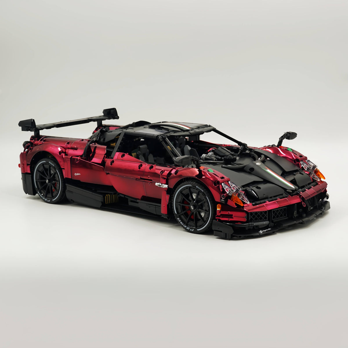 Trilumity Building Block Set: 1: 8 Pagani Huayra Bc Mirror Electroplating Customized Ultimate Edition (4708-Piece)