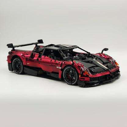 Trilumity Building Block Set: 1: 8 Pagani Huayra Bc Mirror Electroplating Customized Ultimate Edition (4708-Piece)