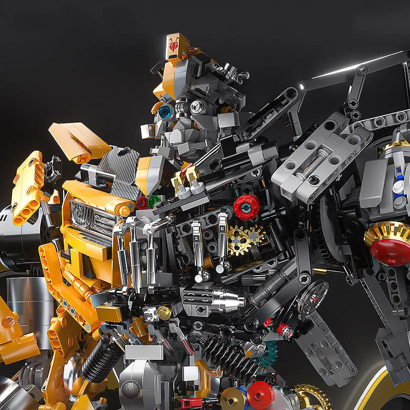 MOC Building Block Set: Mech MOC Metamorphic Bumblebee Robot, Model V5014
